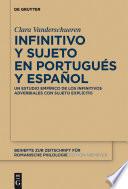 libro Infinitivo Y Sujeto En Portugués Y Español