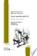 libro Prensa Argentina Siglo Xix