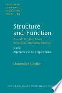 Structure And Function: Approaches To The Simplex Clause