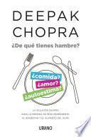 De Que Tienes Hambre?: La Solucion Chopra Para La Perdida De Peso Permanente, El Bienestar Y El Alimento Del Alma