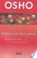 libro Hablanos De Amor