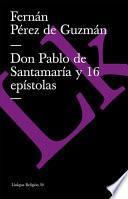 Don Pablo De Santamaría Y 16 Epístolas