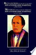 Recollections Of The Life Of The Priest Don Antonio José Martínez