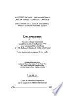 libro Les Zoonymes