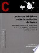 libro Los Cercos Del Debate Sobre Restitución De Tierras