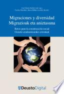 libro Migraciones Y Diversidad / Migrazioak Eta Aniztasuna