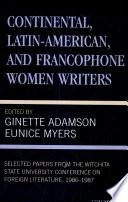 libro Continental, Latin American, And Francophone Women Writers: 1986 1987