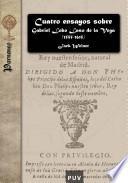 libro Cuatro Ensayos Sobre Gabriel Lobo Laso De La Vega (1555 1615)