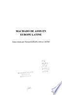 libro Machado De Assis En Europe Latine