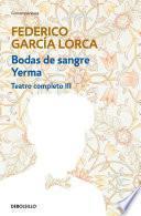 libro Bodas De Sangre | Yerma (teatro Completo 3)