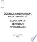 libro Glosario De Términos Ambientales