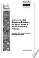 libro Impacto De Los Servicios Públicos De Salud Sobre La Productividad Y Pobreza