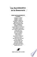 libro Las Incertidumbres De La Democracia