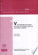 libro Vulnerabilidad Del Empleo En Lima