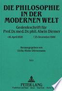 libro Die Philosophie In Der Modernen Welt