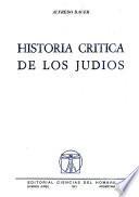 libro Historia Crítica De Los Judíos