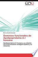 libro Dominios Funcionales De Apolipoproteína A-i Humana