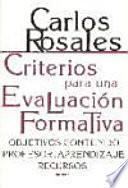 Criterios Para Una Evaluación Formativa