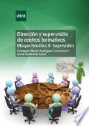 libro DirecciÓn Y SupervisiÓn De Centros Formativos. Bloque TemÁtico Ii: SupervisiÓn