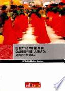 libro El Teatro Musical De Calderón De La Barca