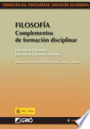 Filosofía. Complementos De Formación Disciplinar