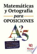 Matemáticas Y Ortografía Para Oposiciones