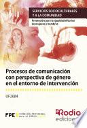 libro Procesos De Comunicación Con Perspectiva De Género En El Entorno De Intervención