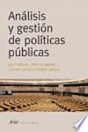 Análisis Y Gestión De Políticas Públicas