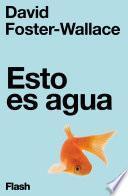 libro Esto Es Agua (flash)