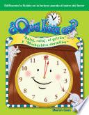 libro ¿qué Hora Es? (what Time Is It?)