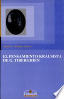 El Pensamiento Krausista De G. Tiberghien