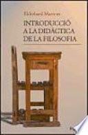 Introducció A La Didàctica De La Filosofia