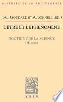 L être Et Le Phénomène