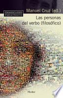 libro Las Personas Del Verbo (filosofico)