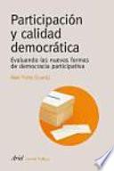 Participación Y Calidad Democrática