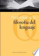 libro Perspectivas En La Filosofía Del Lenguaje