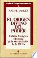 El Origen Divino Del Poder