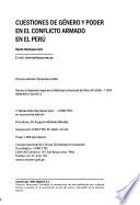 Cuestiones De Género Y Poder En El Conflicto Armado En El Perú