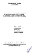 libro Desarrollo Sustentable Y Participación Comunitaria