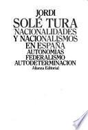 Nacionalidades Y Nacionalismos En España