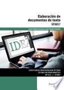 Uf0857   Elaboración De Documentos De Texto