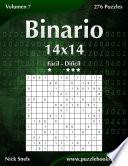 libro Binario 14x14   De Fácil A Difícil   Volumen 7   276 Puzzles