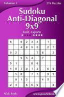 libro Sudoku Anti Diagonal 9x9   De Fácil A Experto   Volumen 1   276 Puzzles