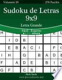 libro Sudoku De Letras 9x9 Impresiones Con Letra Grande   De Fácil A Experto   Volumen 10   276 Puzzles