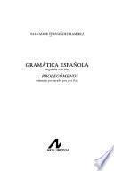 libro Gramática Española