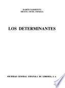 libro Los Determinantes