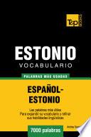 Vocabulario Español Estonio   7000 Palabras Más Usadas