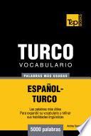 Vocabulario Español Turco   5000 Palabras Más Usadas