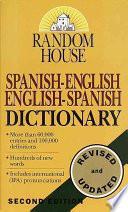 libro Random House Spanish English English Spanish Dictionary