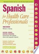 libro Spanish For Health Care Professionals